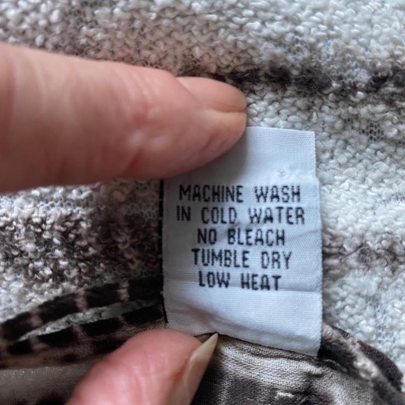 XCVI Womens Tie Dye Tunic Sz S Small Long Sleeve white brown - Picture 4 of 4